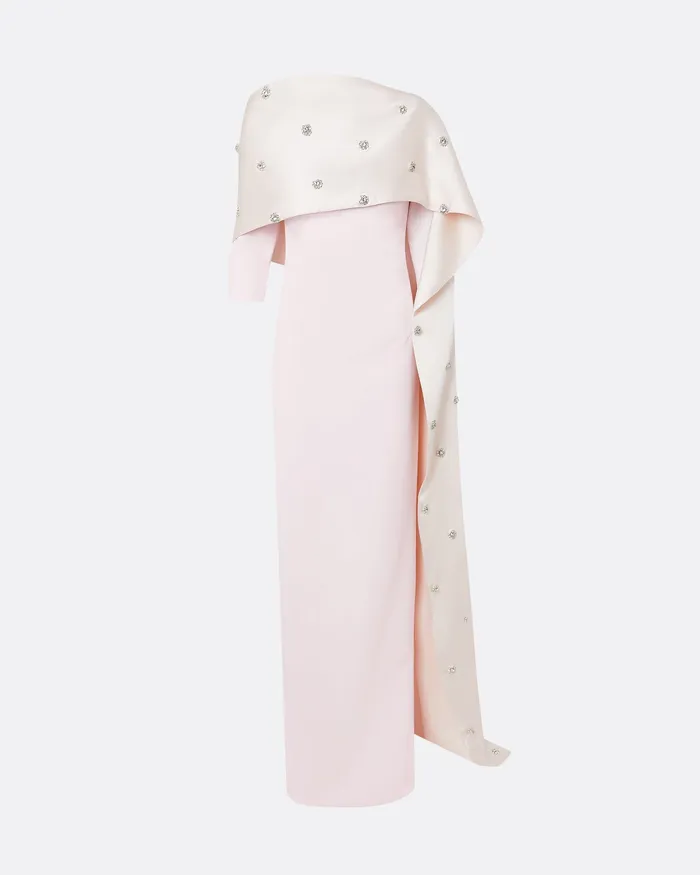 Icons Women Safiyaa Cosette Barely Pink Long Dress Barely Pink