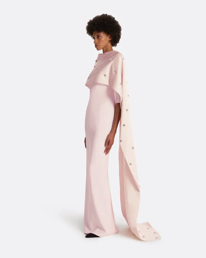 Icons Women Safiyaa Cosette Barely Pink Long Dress Barely Pink