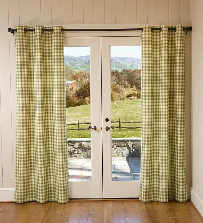 Indoor Living Thermalogic153 Energy Efficient Insulated Check GrommetTop Curtain Pairs Plow and Hearth Valances Indoor Living Thermalogic153 Energy Efficient Insulated Check GrommetTop Curtain Pairs Plow and Hearth Valances