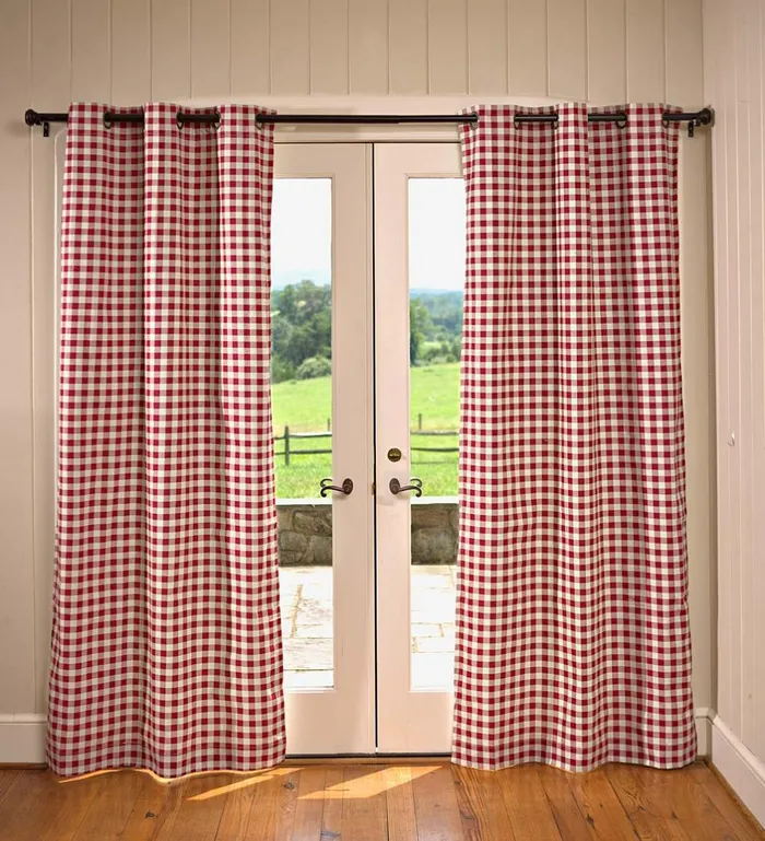 Indoor Living Thermalogic153 Energy Efficient Insulated Check GrommetTop Curtain Pairs Plow and Hearth Valances Indoor Living Thermalogic153 Energy Efficient Insulated Check GrommetTop Curtain Pairs Plow and Hearth Valances