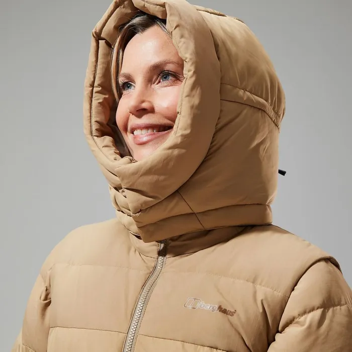Insulated Women Berghaus Embo 4in1 Down Insulated Long Jacket 8211 Natural