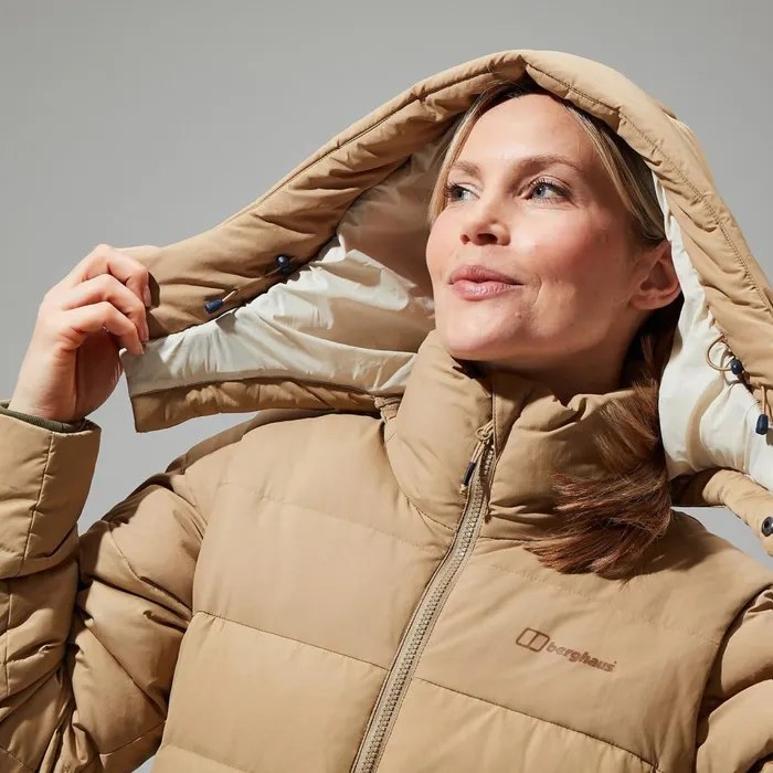 Insulated Women Berghaus Embo 4in1 Down Insulated Long Jacket 8211 Natural
