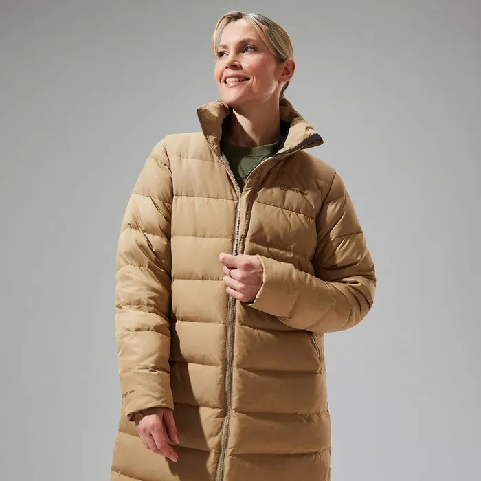 Insulated Women Berghaus Embo 4in1 Down Insulated Long Jacket 8211 Natural