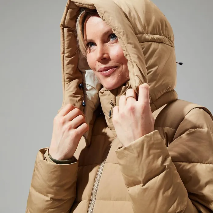 Insulated Women Berghaus Embo 4in1 Down Insulated Long Jacket 8211 Natural
