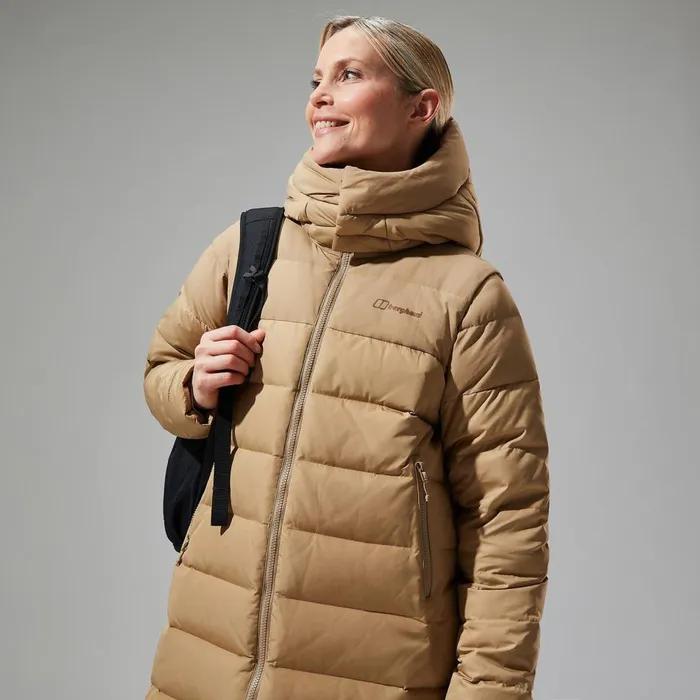 Insulated Women Berghaus Embo 4in1 Down Insulated Long Jacket 8211 Natural