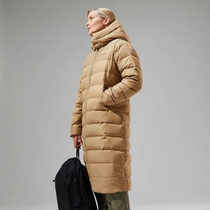 Insulated Women Berghaus Embo 4in1 Down Insulated Long Jacket 8211 Natural