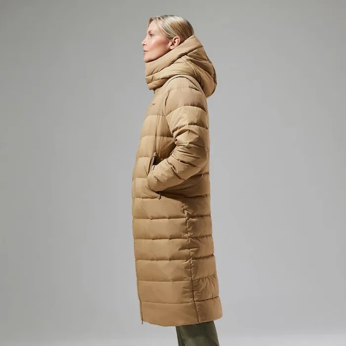 Insulated Women Berghaus Embo 4in1 Down Insulated Long Jacket 8211 Natural