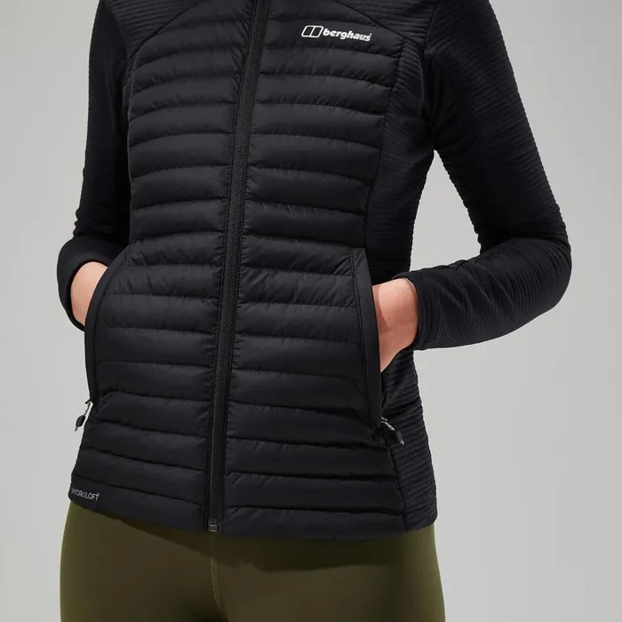 Insulated Women Berghaus Nula Hybrid Jacket 8211 Black