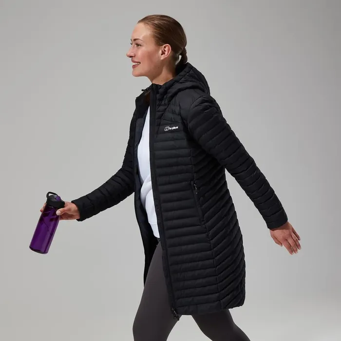 Insulated Women Berghaus Nula Micro Jacket Long 8211 Black