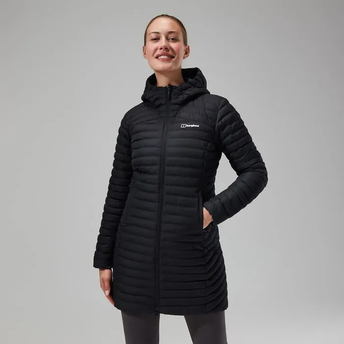 Insulated Women Berghaus Nula Micro Jacket Long 8211 Black