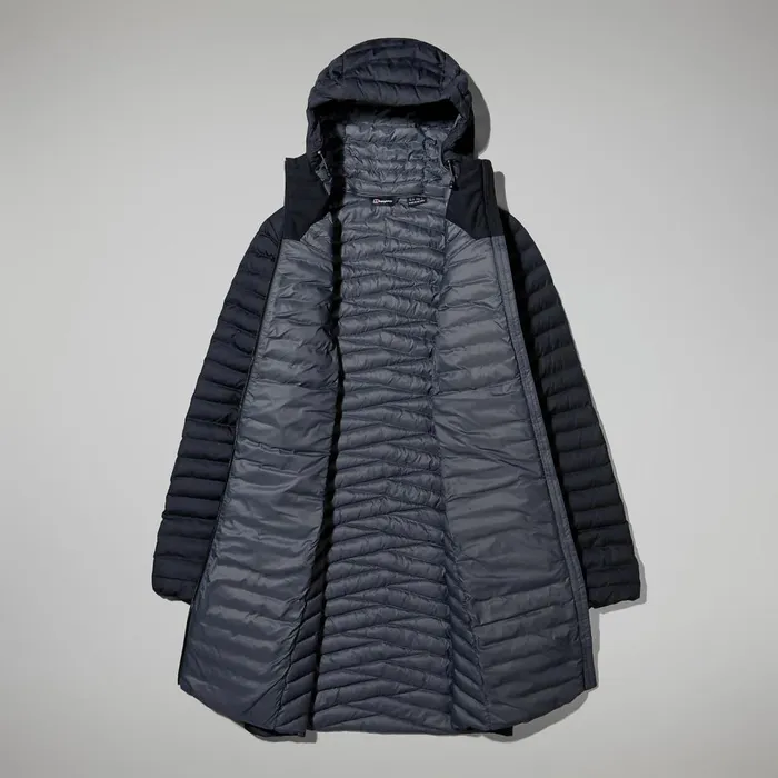 Insulated Women Berghaus Nula Micro Jacket Long 8211 Black