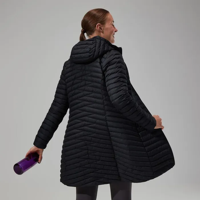 Insulated Women Berghaus Nula Micro Jacket Long 8211 Black