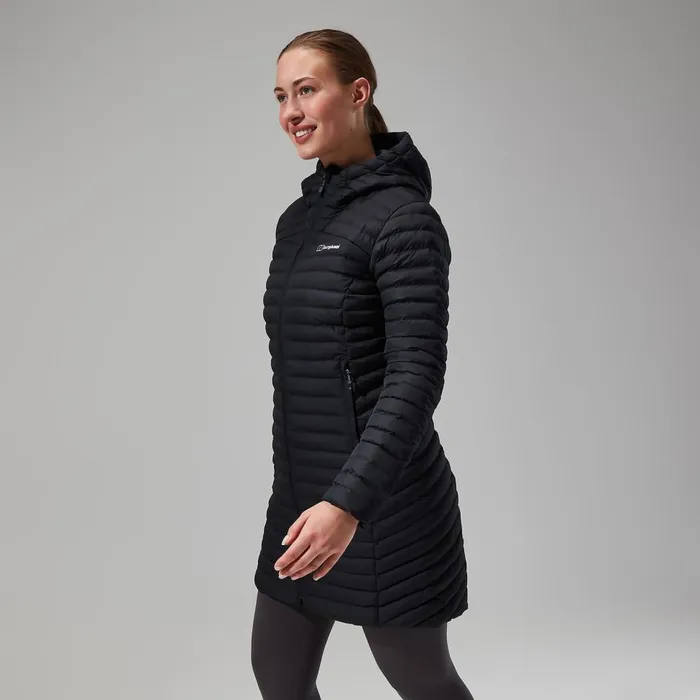Insulated Women Berghaus Nula Micro Jacket Long 8211 Black
