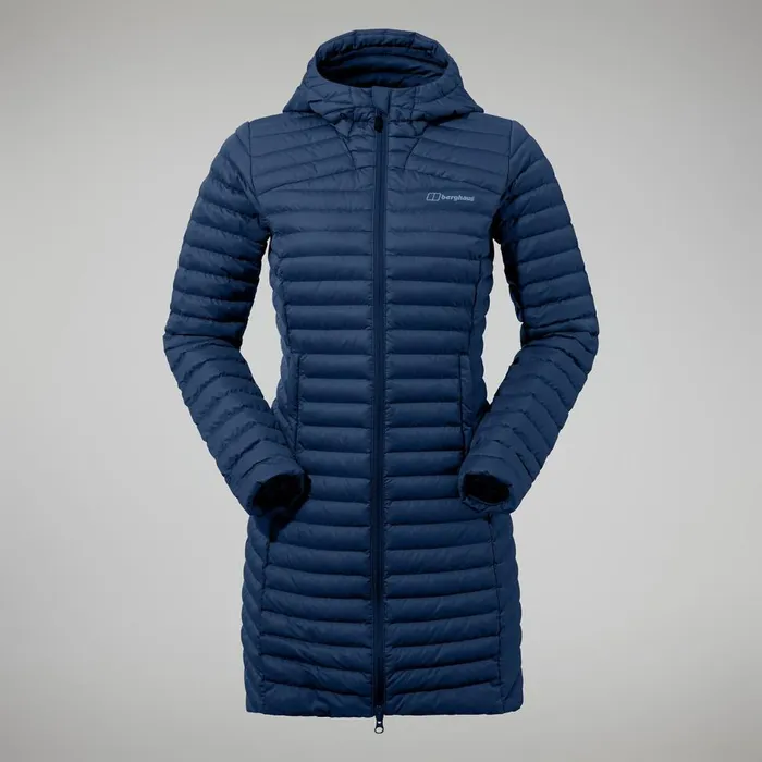 Insulated Women Berghaus Nula Micro Jacket Long 8211 Dark Blue
