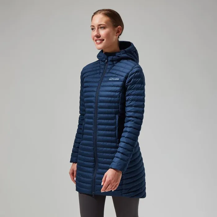Insulated Women Berghaus Nula Micro Jacket Long 8211 Dark Blue