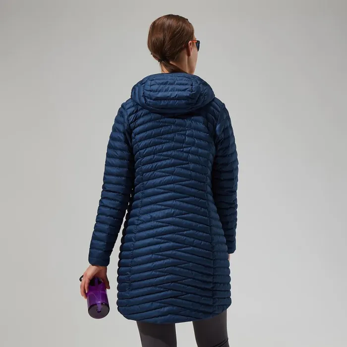 Insulated Women Berghaus Nula Micro Jacket Long 8211 Dark Blue