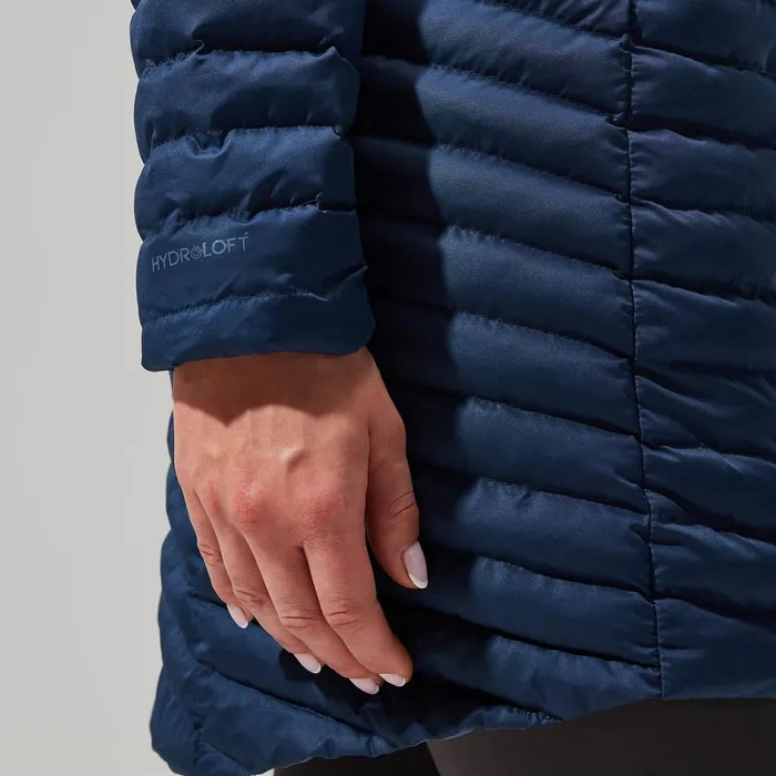 Insulated Women Berghaus Nula Micro Jacket Long 8211 Dark Blue