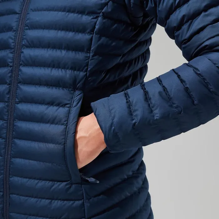 Insulated Women Berghaus Nula Micro Jacket Long 8211 Dark Blue