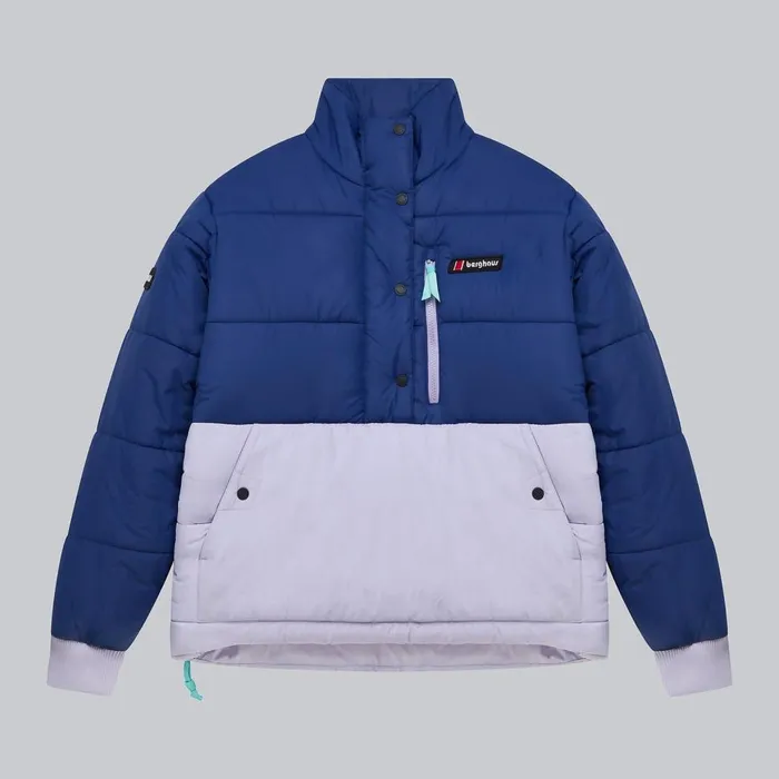 Insulated Women Berghaus Selapass Insulated Half Zip Jacket 8211 Blue Purple