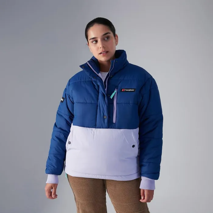 Insulated Women Berghaus Selapass Insulated Half Zip Jacket 8211 Blue Purple