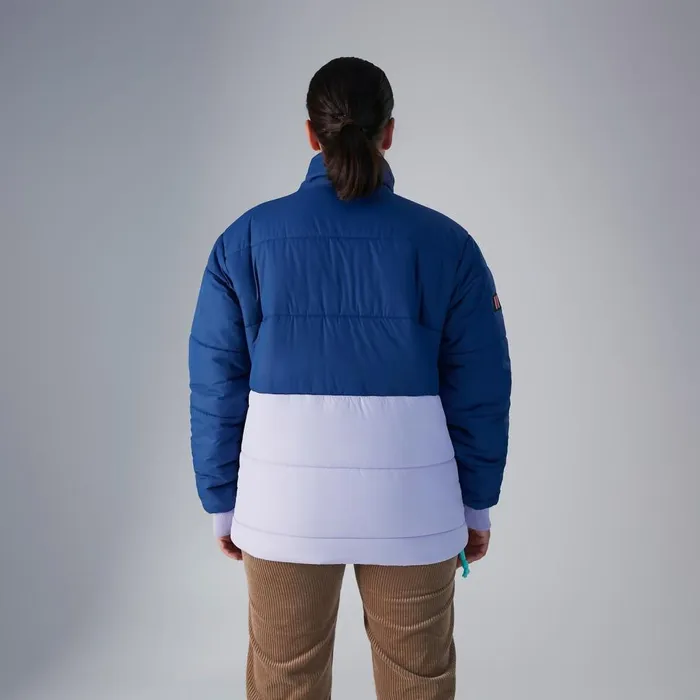 Insulated Women Berghaus Selapass Insulated Half Zip Jacket 8211 Blue Purple