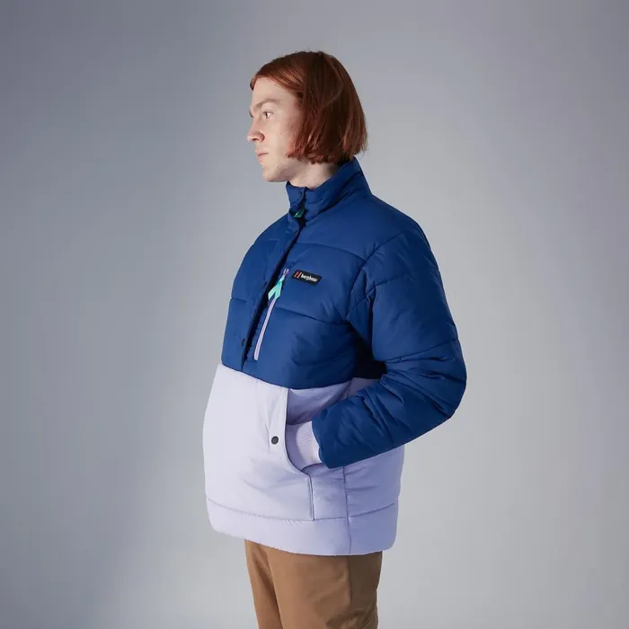 Insulated Women Berghaus Selapass Insulated Half Zip Jacket 8211 Blue Purple