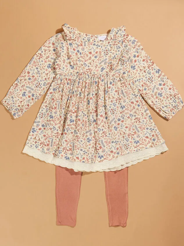Isabella Baby Dress And Legging Set Pink Girl Altar039d State Playwear