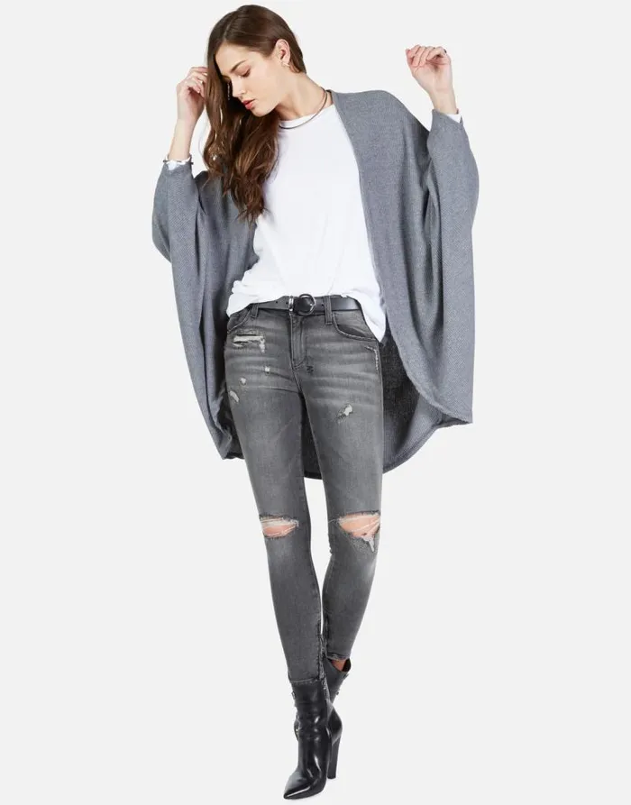 Isla Cosmic Glam Eyes Heather Grey Women Lauren Moshi Sweaters and Knits