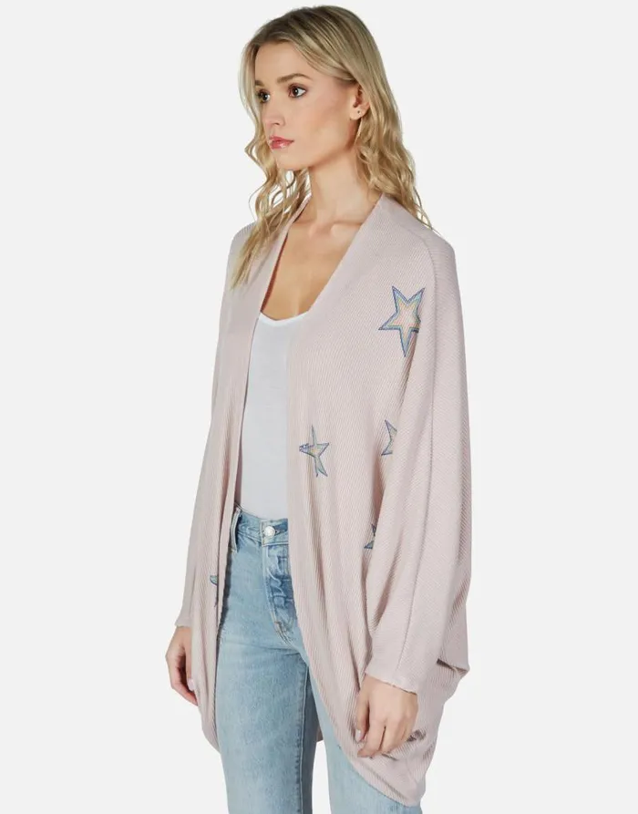 Isla Rainbow Outline Stars Blush Women Lauren Moshi Sweaters and Knits