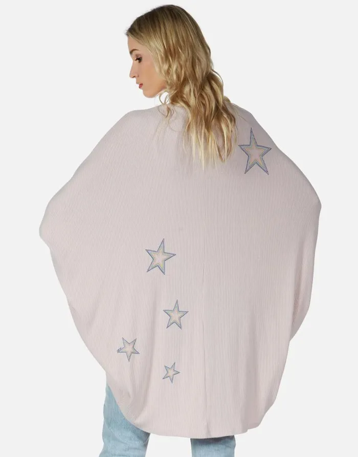 Isla Rainbow Outline Stars Blush Women Lauren Moshi Sweaters and Knits