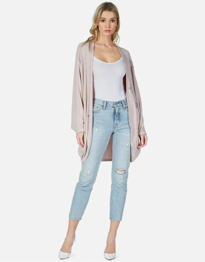 Isla Rainbow Outline Stars Blush Women Lauren Moshi Sweaters and Knits