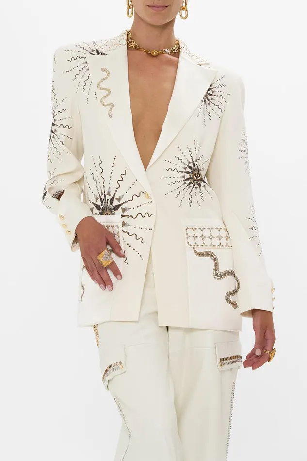 JACKET WITH SLEEVE CUT OUT DETAIL GODDESS ENERGY Goddess Energy Womens Camilla Jackets
