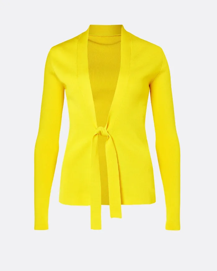 Jackets and Coats Mani Canary Knit Cardigan Canary Safiyaa Women