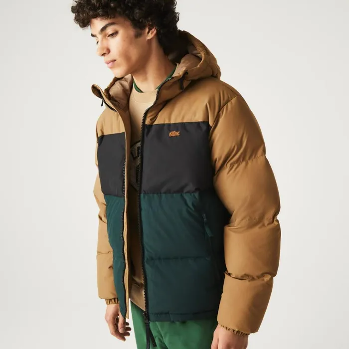 Jackets and Coats Men Lacoste Men039s Quilted Colorblock WaterRepellent Jacket Brown Black Green Tpv Jackets and Coats Men Lacoste Men039s Quilted Colorblock WaterRepellent Jacket Brown Black Green Tpv