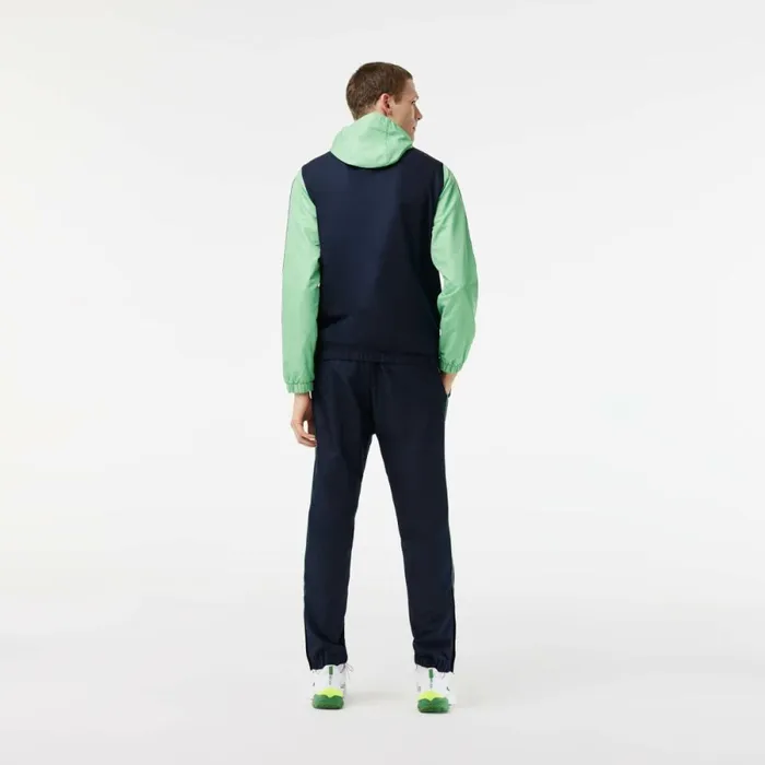 Jackets and Coats Men Lacoste Mens Regular Fit Tennis Sweatsuit Navy Blue Green Navy Blue Green Wti