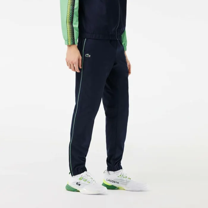 Jackets and Coats Men Lacoste Mens Regular Fit Tennis Sweatsuit Navy Blue Green Navy Blue Green Wti