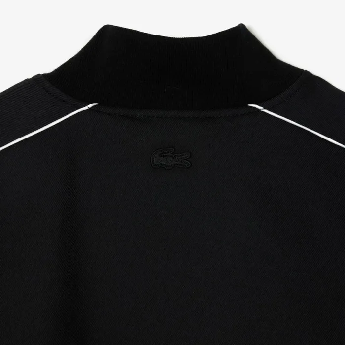 Jackets and Coats MenWomen Lacoste Unisex Embroidered Cotton Twill Bomber Jacket Black 031
