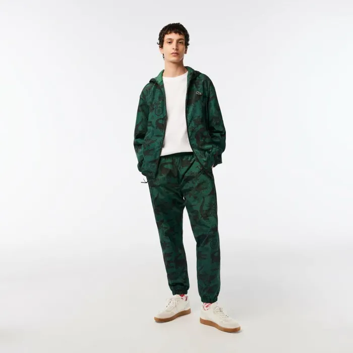 Jackets and Coats MenWomen Lacoste Unisex Lacoste X Netflix Printed Hooded Jacket Multicolor C50