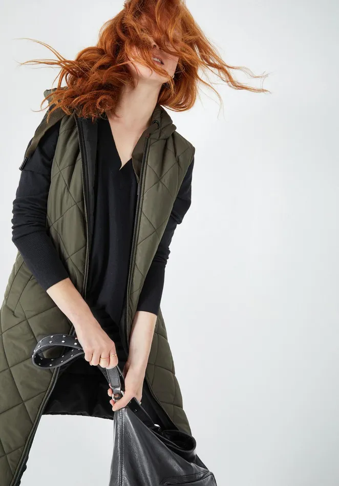 Jackets and Coats Women Hush Arley Reversible Gilet Khaki