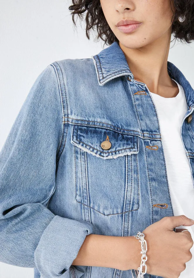 Jackets and Coats Women Hush Carys Denim Jacket Light Blue