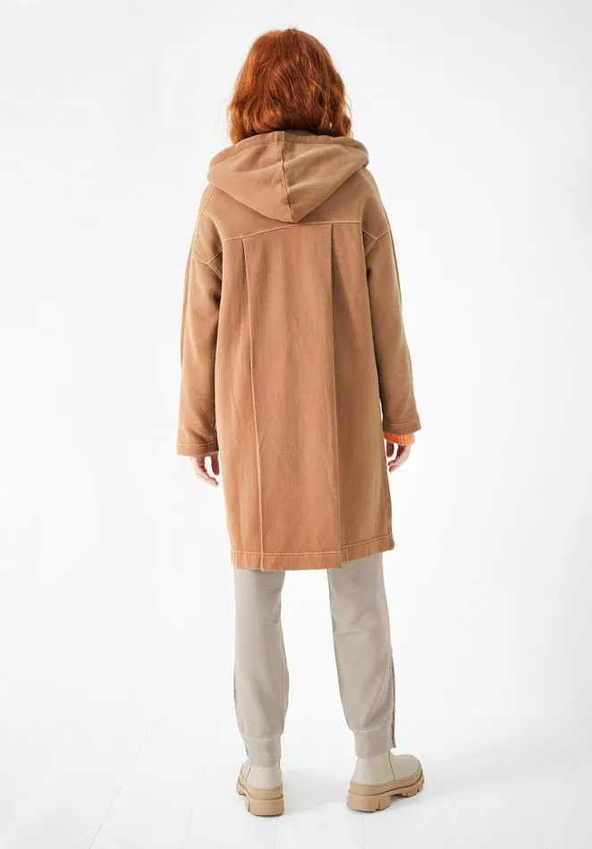 Jackets and Coats Women Hush Hooded Jersey Jacket Coffee