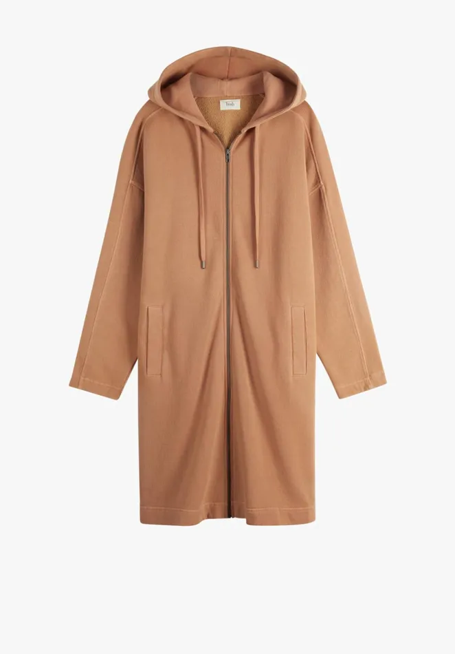 Jackets and Coats Women Hush Hooded Jersey Jacket Coffee