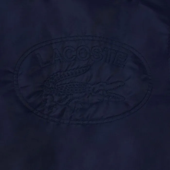 Jackets and Coats Women Lacoste Women039s Oversized Logo Back Nylon Bomber Jacket Navy Blue 166