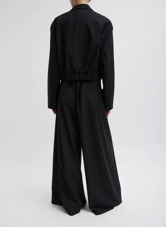 Jackets and Outerwear Women Tibi Tropical Wool Cropped Bomber Blazer
