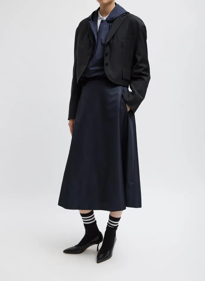 Jackets and Outerwear Women Tibi Tropical Wool Cropped Bomber Blazer