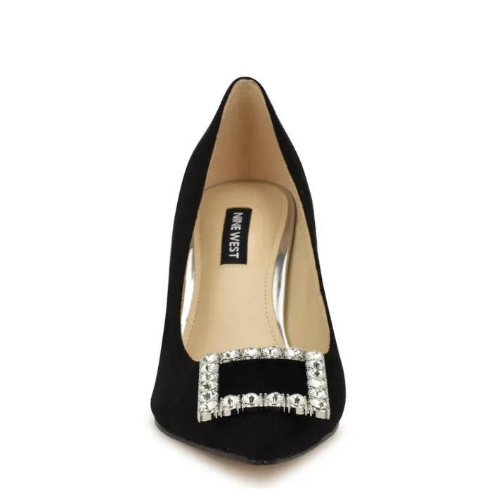 Jaquee Embellished Dress Pumps Black Women Nine West Heels Jaquee Embellished Dress Pumps Black Women Nine West Heels