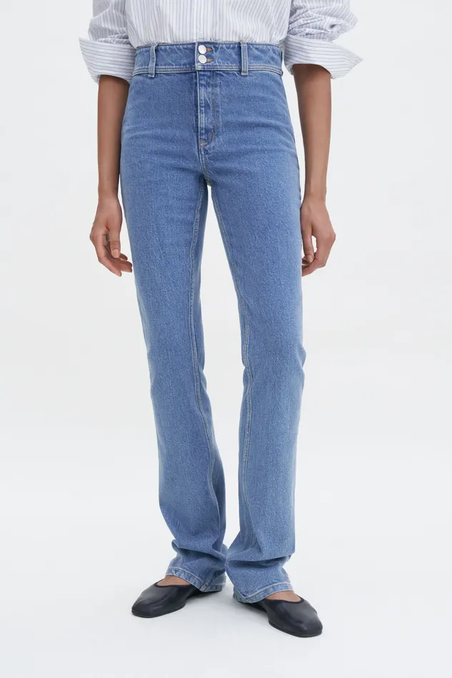 Jeans 90s Stacked Bootcut Jeans Washed Mid Blue 8211 filippak Women