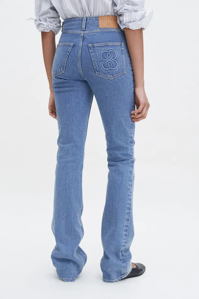 Jeans 90s Stacked Bootcut Jeans Washed Mid Blue 8211 filippak Women Jeans 90s Stacked Bootcut Jeans Washed Mid Blue 8211 filippak Women