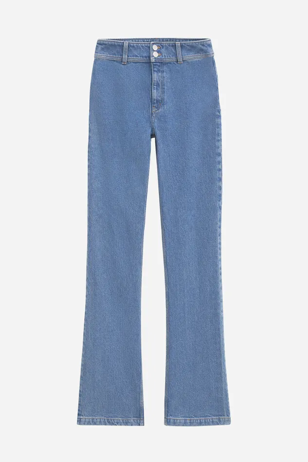 Jeans 90s Stacked Bootcut Jeans Washed Mid Blue 8211 filippak Women Jeans 90s Stacked Bootcut Jeans Washed Mid Blue 8211 filippak Women