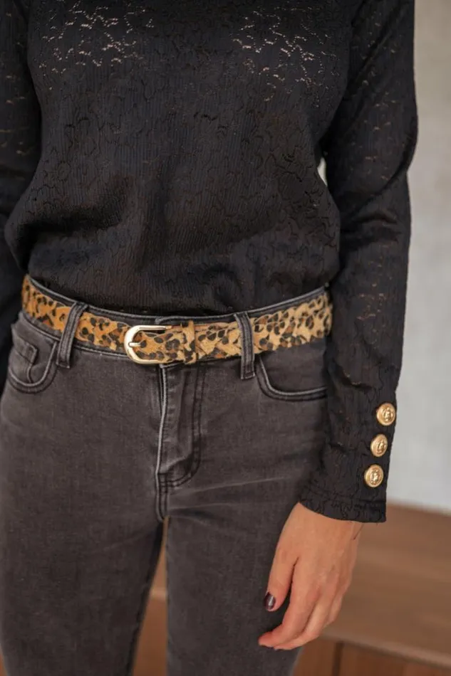 Jewelry and Accessories Belts Easy Clothes Leopard Mae Belt